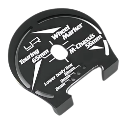 Yeah Racing Wheel arch marker Touring aluminum - YT-0203BK
