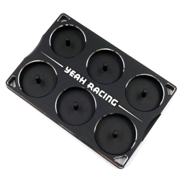 Yeah Racing Aluminum Pinion Gear Holder Black - YT-0200BK